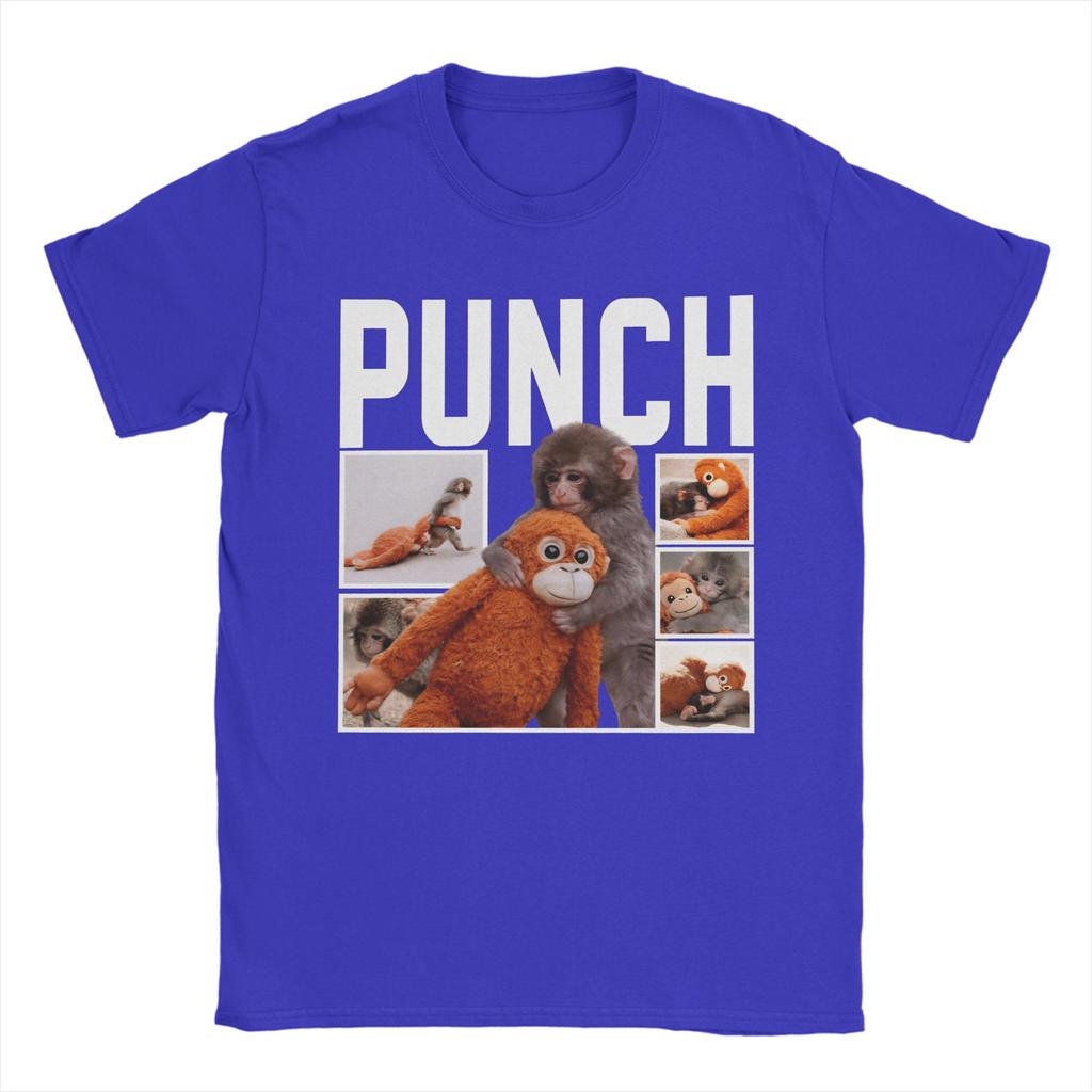 Unisexs TShirt Punch Monkey Cute Awesome Cotton Tees Short Sleeve T Shirts Crewneck Clothes New Arrival