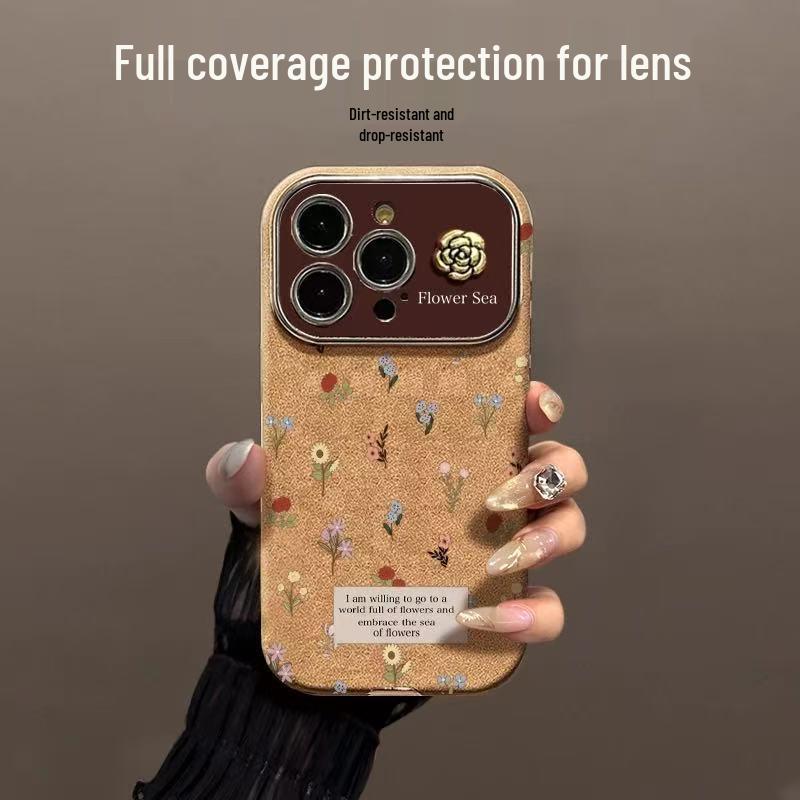 Year of the Horse Floral Leather Case for iPhone 12-16 Pro Max