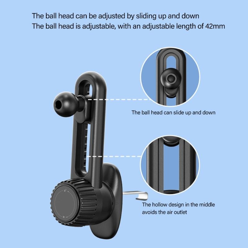 360 Grad Drehbarer 17mm Kugelgelenk Verlängerungsstab Für Verstellbare Auto Armaturenbrett Handyhalterung & Stativständer Adapter