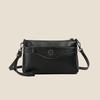 Elegant Crossbody Bag with Textured Finish and Dual Zip Pockets