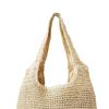 Women Straw Woven Tote Bag Shoulder Bags Retro Style Large Handmade Purse Straw Bag for Vacation Daily Wear Summer Beach Travel