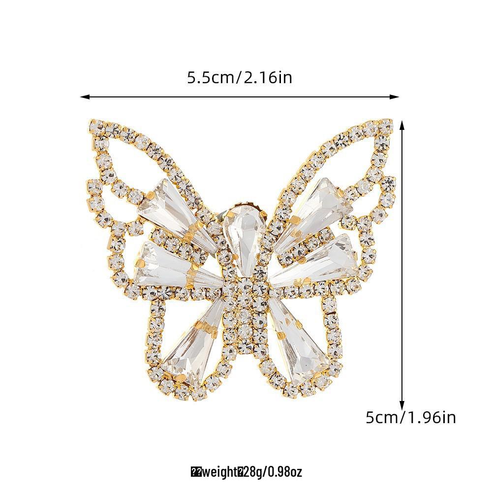 Versatile Rhinestone Butterfly Earrings - High-grade Temperament Jewelry