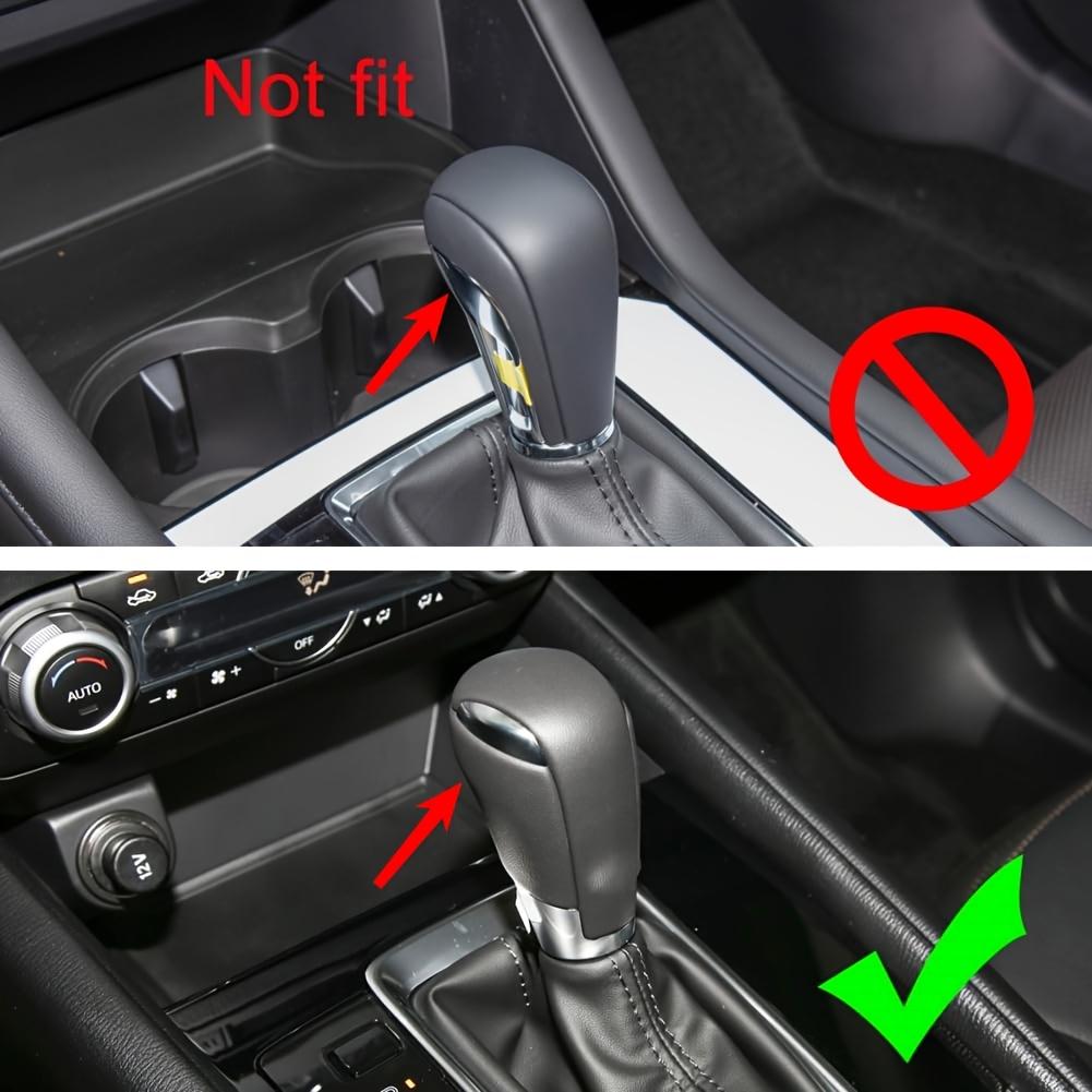 BDP1 Car Gear Head Shift Knob Handle Cover Trim Carbon Fiber Sticker for Mazda CX5 2017-2025 for Mazda 3 Additions 2014-2019