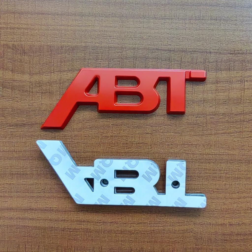 3D Metal Logo ABT Emblem Car Trunk Badge For T6 S5 RS7 C8 Q8 RS6 SQ5 Q5 Q7 RS4 A3 8V A6 ABT Sticker Accessories