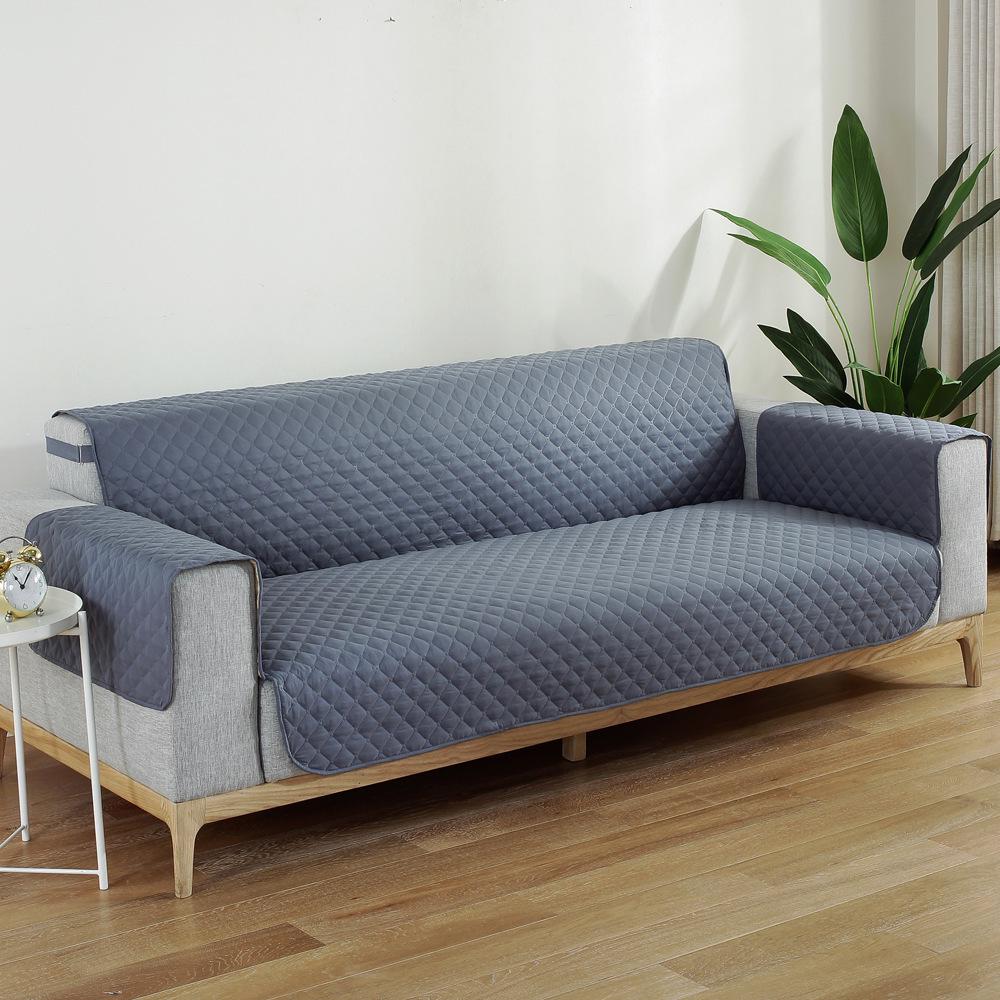 

Водонепроницаемый Нескользящий Минималистичный Чехол на Подушку Дивана - Подходит для Домашних Животных, Универсальный для Всех Сезонов L Sofa серый/синий