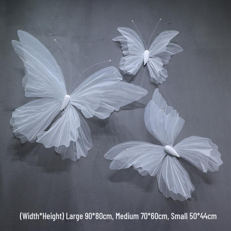 3D Painted Butterfly Wedding Backdrop with Scenery and Props for Photography and Décor