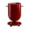 Freestanding Waste Bin with Lid Lidded Cylindrical Trash Inner Liner Compact Garbage Can