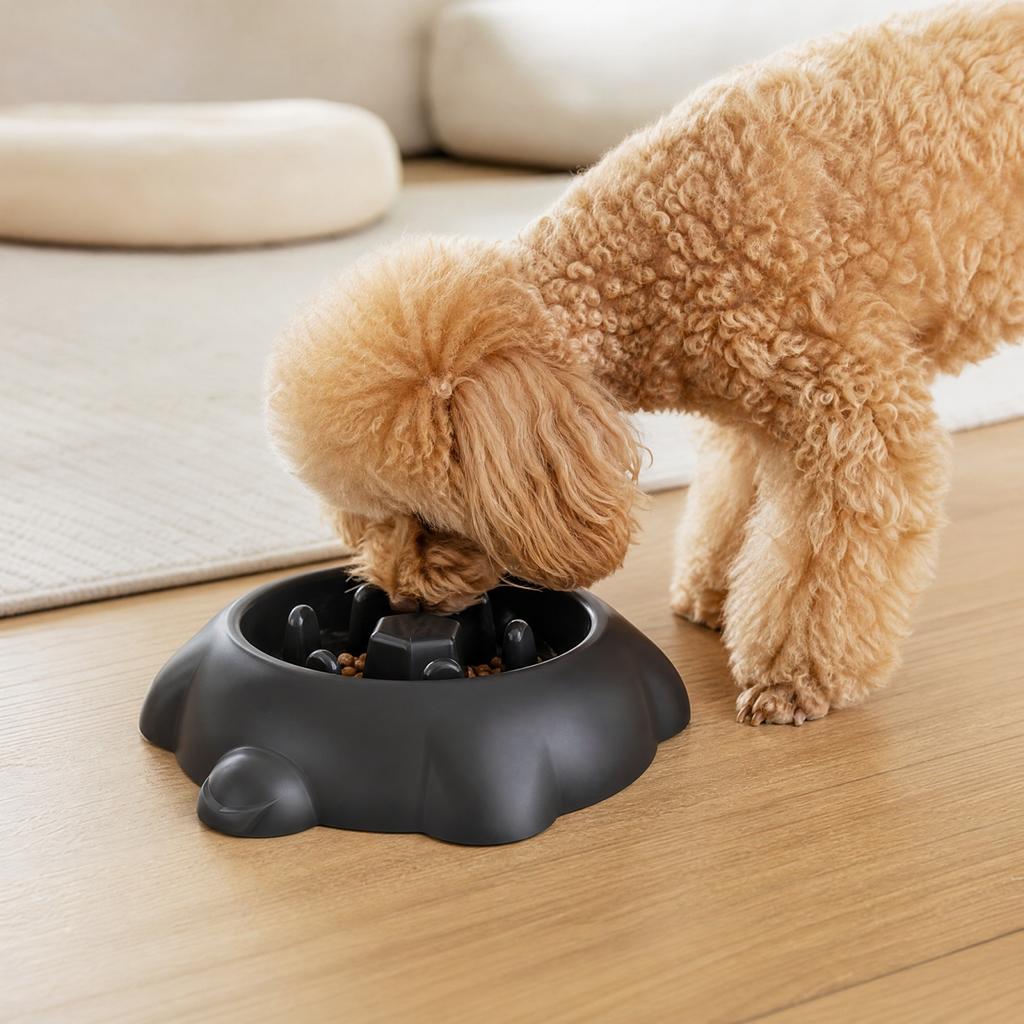 Silicone Slow Feeder Bowl for Dogs and Cats -Tip Small Pet Food Bowl