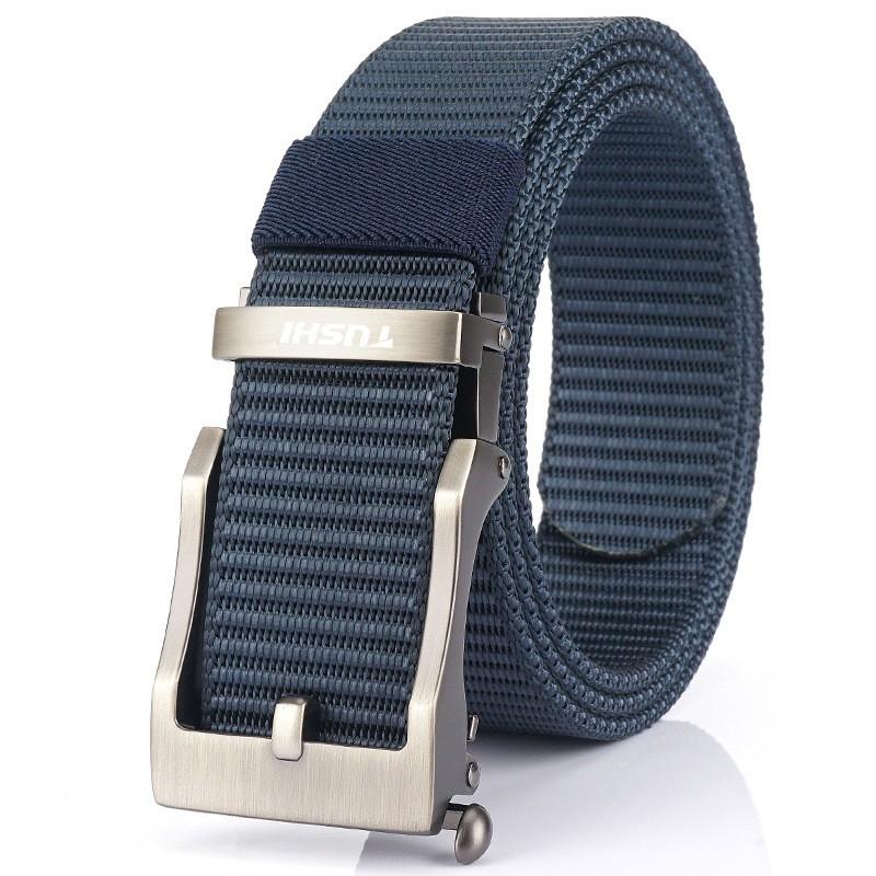 Direct Sales All-matching Canvas Outdoor Automatic Buckle Belt Men's Quick-drying Nylon Zinc Alloy Jeans