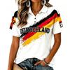 Women's Short Sleeve Soccer Print T-Shirt, Casual Neck Tee Top for Everyday Wear, Soft Comfortable Fit