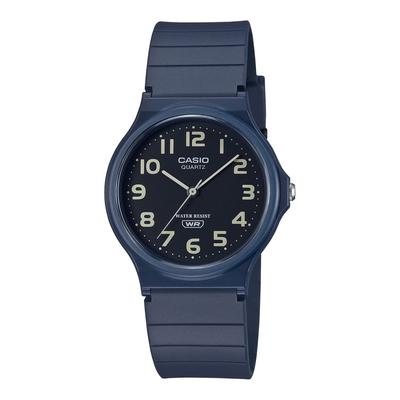 Orologio analogico Chipkashi Cheap Casio MQ-24UC-2B Cintura in uretano Unisex Blu navy opaco Modello Overseas
