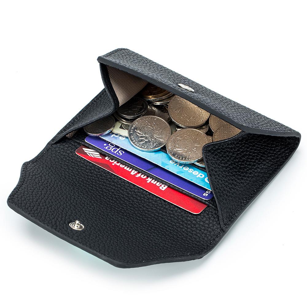 New fashionable ultra-thin change bag, first-layer cowhide simple creative card bag, coin bag, mini storage bag