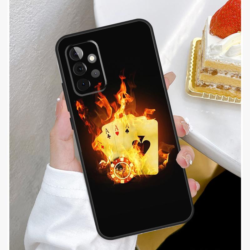 Las Vegas Casino Poker Case For Samsung Galaxy A15 A25 A35 A55 A51 A71 A12 A32 A52 A13 A33 A53 A14 A34 A54 Cover