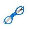 Mini Foldable Scissors Plastic Handle Portable Embroidery Sewing Scissors Fishing Line Cutter DIY Handmade Craft Cutting Tool