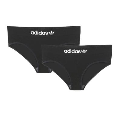 Originals Full Coverage Elastic Comfortable Autumn Thin Antibacterial Triangle Underwear 2-Pack Women Underwear Black 4A4P67-908