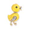 Trendy Little Yellow Duck Brooch Coat Animal Wool Knitted Cardigan Pin Corsage Brooches Female
