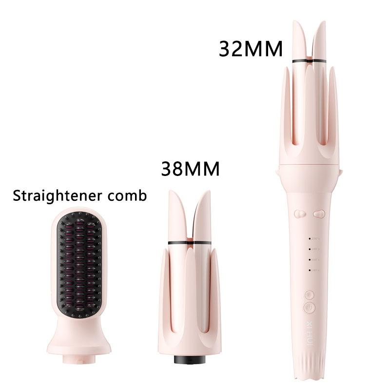 

Multi-in-One Automatic Curling Iron Wand Straightener Comb 3 in 1 anti-scald Coated Hair Styler with Negative Ion AU