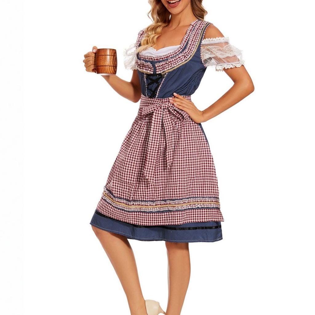 Dress For Women Women's Dress Beer Dress Checkered Dress German Beer Festival Dress