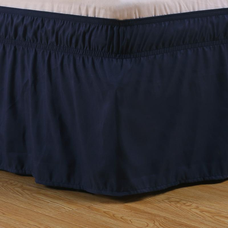 Solid Color Elastic Bed Skirt Suitable for Bedroom Decoration90cm/100cm/150cm/200cm The Bed