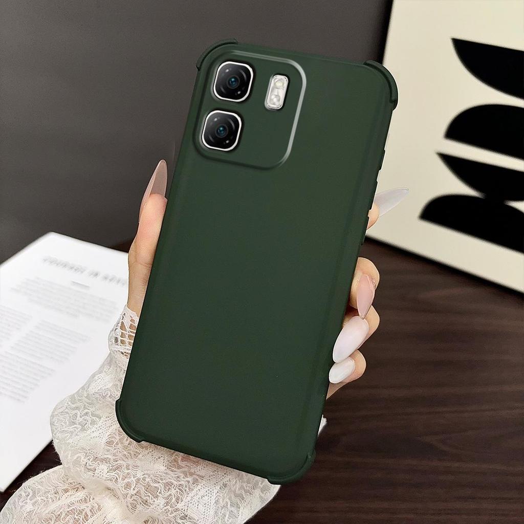 Case for infinix HOT 50i Ultra-Soft Liquid Silicone Casing Y2K Minimalist Aesthetic Airbag Drop Protection Cover