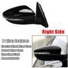 GOODDTC2 Right Side Rear View Mirror Assembly Power Glass Heated Turn Signal 6 Wires for JETTA 2011 - 2018 5C7857508 Black