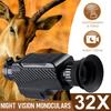 200M Full Dark Viewing Distance Outdoor Hunt Night Vision Device Infrared Optical Monocular Device 4-32X Digital Zoom Photo 3.7V