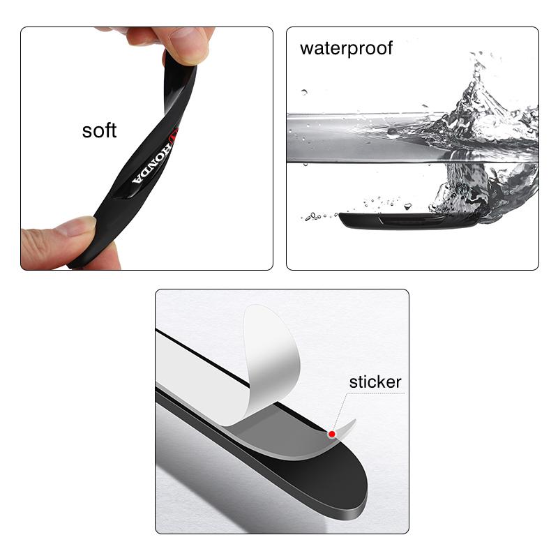 AQO1 4Pcs Car Anti-collision Strips Auto styling Accessories For Honda civic accord fit jazz pilot CRV odyssey passport city shuttle