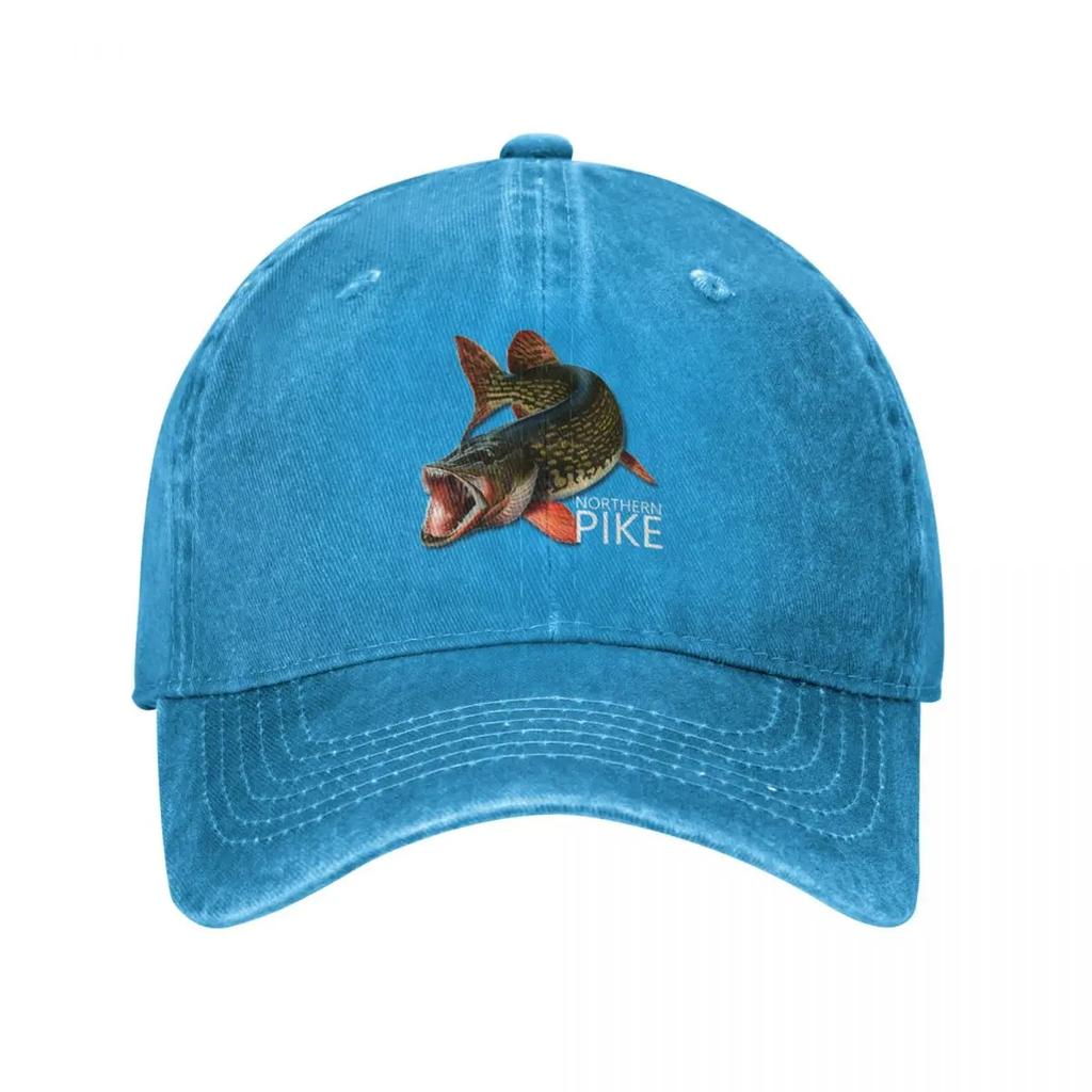 Northern Pike Fish Baseball Cap Beach Hat Baseball Cap Cute Designer Hat Women Hats Unisexs