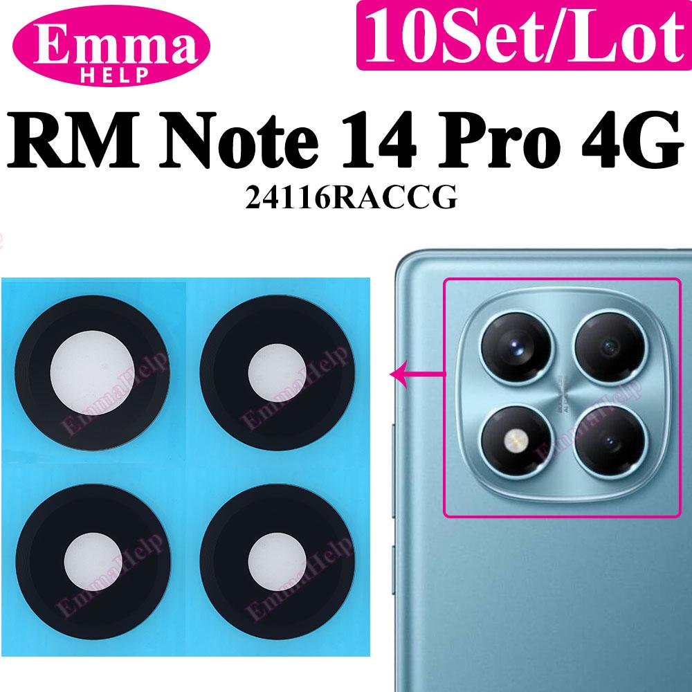 10x Rear Back Camera Glass Lens for Xiaomi Redmi Note 15 Pro Plus 5G Note 14 4G 13T 14T Pro Replacement + Adhesive Glue Sticker