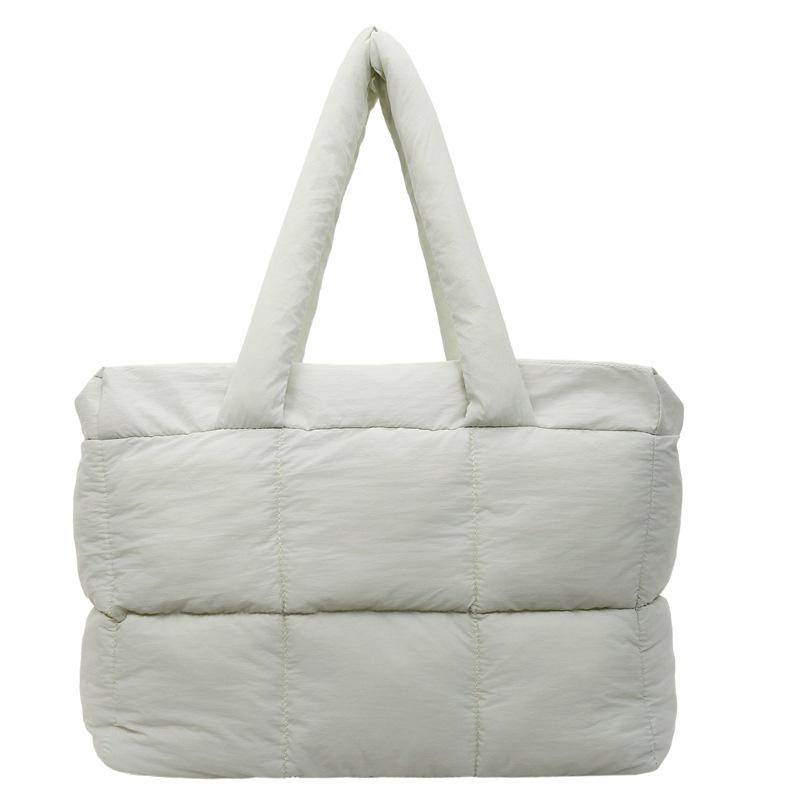 

Новая модная подмышечная сумка на плечо, повседневная хлопковая сумка большой вместимости для одежды, женская портативная сумка-облако светло-зеленый