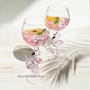 Creative Flamingo Style Glass Household Cute Coffee Milk Tea Cup Heat-resistant Breakfast Milk Cup Gift Glass To Cup