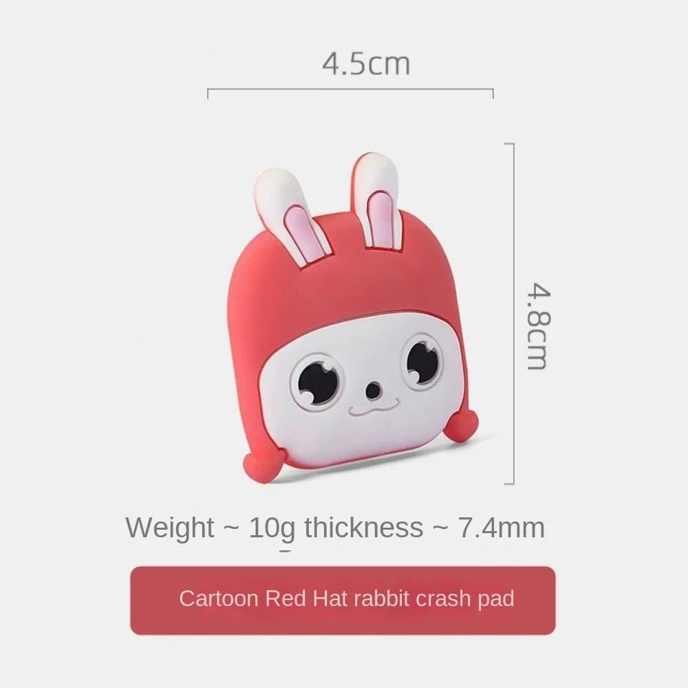 Cartoon Creative Doorknob Anti-collision Pad Wall Sticker Behind The Door Refrigerator Bump Sticker Home Mute Thickened Silicone