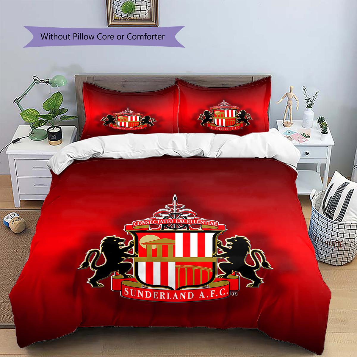 Sunderlandas Futbola Kluba Logo Raksta Gultasveļa