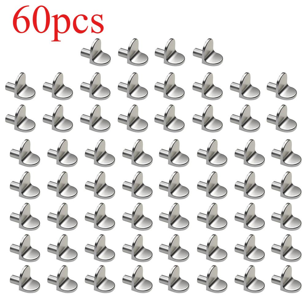 20-100PCS Plywood Support Bracket Screw Pin Plug 5mm L-shaped Cabinet Partition Fixed Wooden Glass Plywood Furniture Bracket