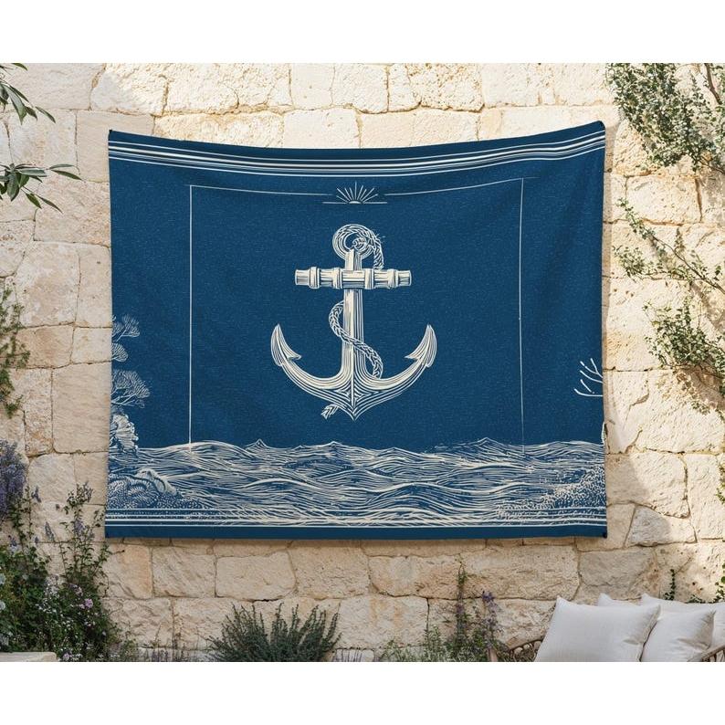 Navigation Anchor tapestry 75x100 чёрный