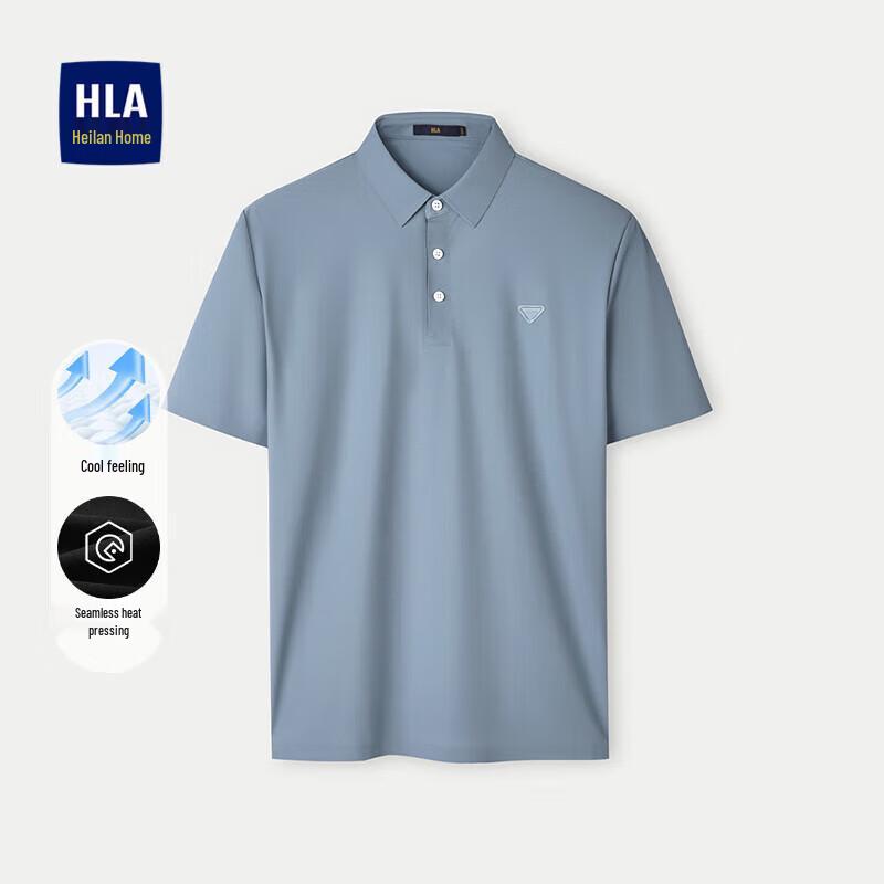 HLA Men s Cool-Feel Jacquard Polo Shirt 2XL