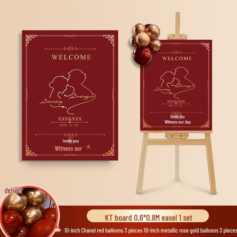 Wedding Ceremony Welcome Sign - Directional KT Board Decor