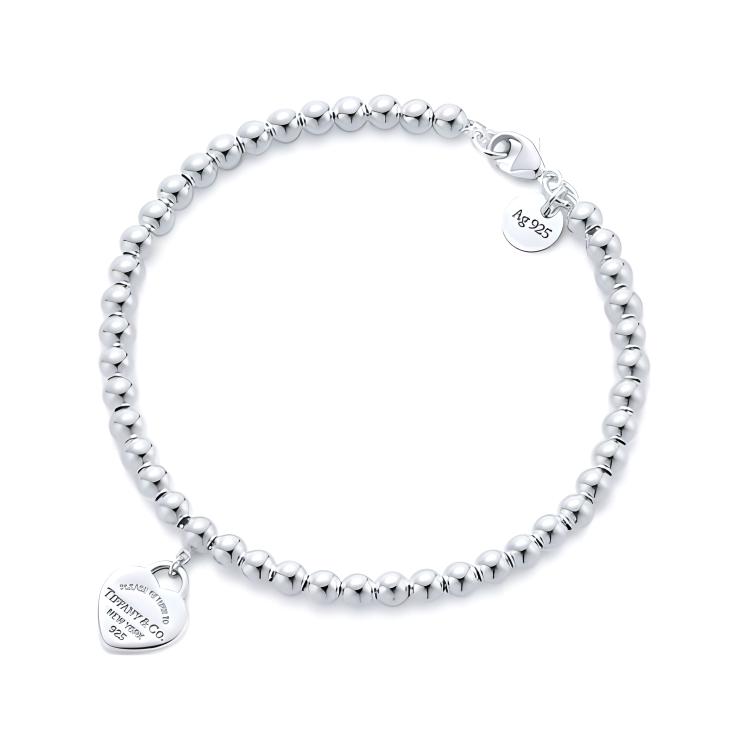 TIFFANY & CO. Kolekcja Return To Tiffany Srebro Sterling 925 Emaliowane Bransoletki Damskie GRP03577