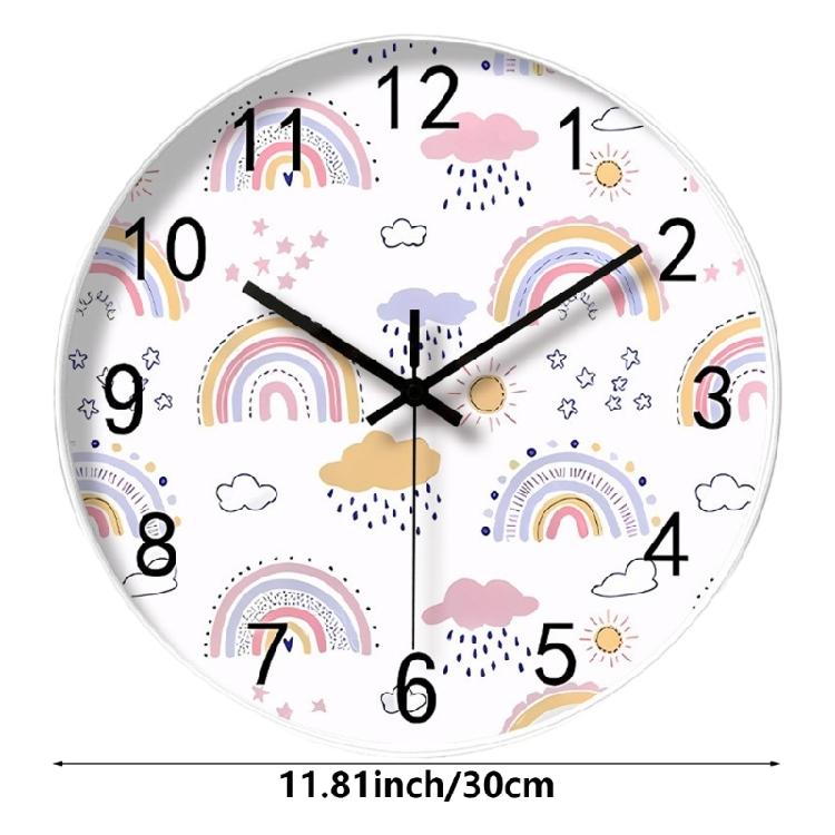 Kids Wall Clock Perfect For Kids Time Management Children Cartoon Wall Clock Telling Time Teaching Clock Early Education