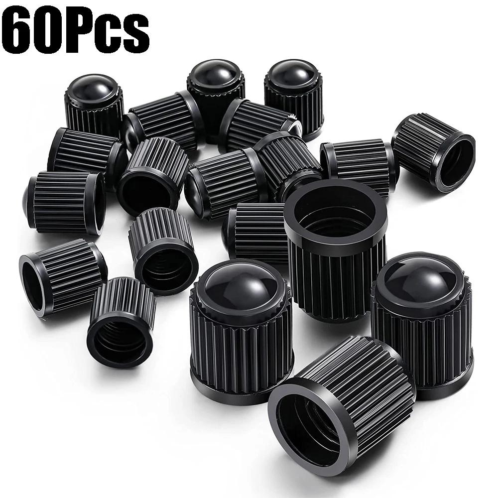 Tyre Valve Dust Caps Valve Stem Covers Plastic Tire Caps With O Rubber Ring For Car, Motorbike, Trucks, Bicycle Airtight Seal