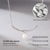 Elegant Heart-shaped Freshwater Pearl Necklace for Women with S925 Sterling Silver Pendant, Ideal for Qixi Festival.
