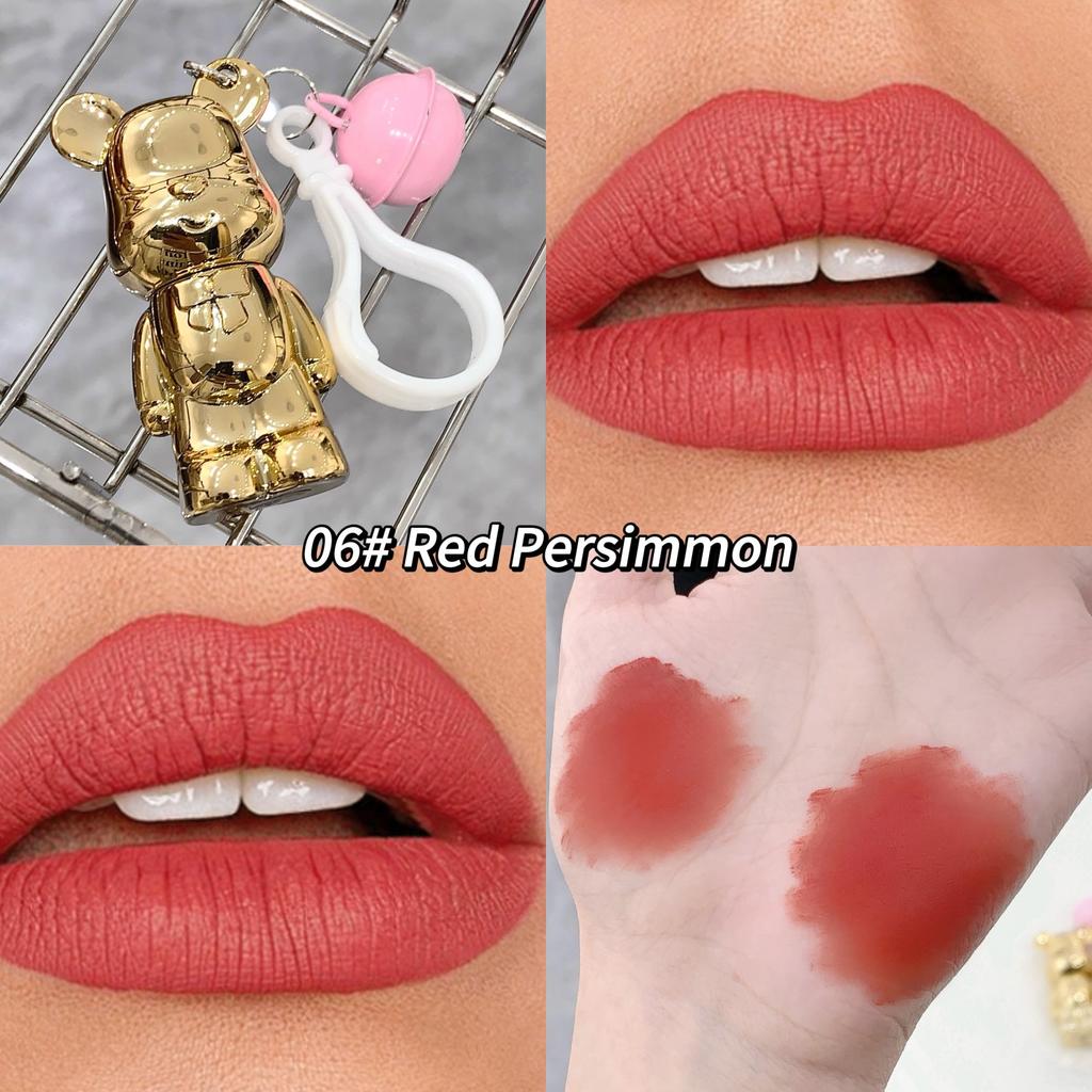 SHAQINUO Bear Mist Lip Mud Lipstick