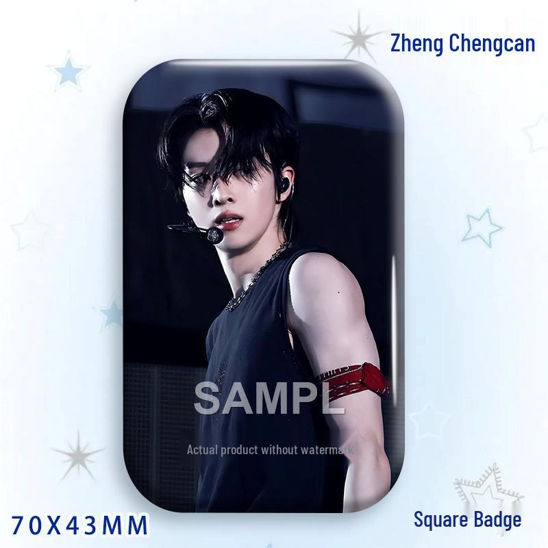 Zheng Chengcan Concert Star Badge & Laser Sticker Pin Brooch