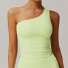 Cloud-Sensitive Waist-Tight Yoga Vest Quick-Drying Running Shockproof Sports One-Shoulder Intimates Workout Beauty Back Bra for Women