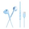 ATWO EF3 Open Ear Wired Earphones USB Type-C with Microphone Fashion Design Lightweight  Compatible with Smartphones and Laptops (SKY BLUE)