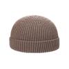 Bonnet  Hat Solid Color Women Skullcap Knitted Brimless Hat Korean Style Beanie Hats Men Docker Cap