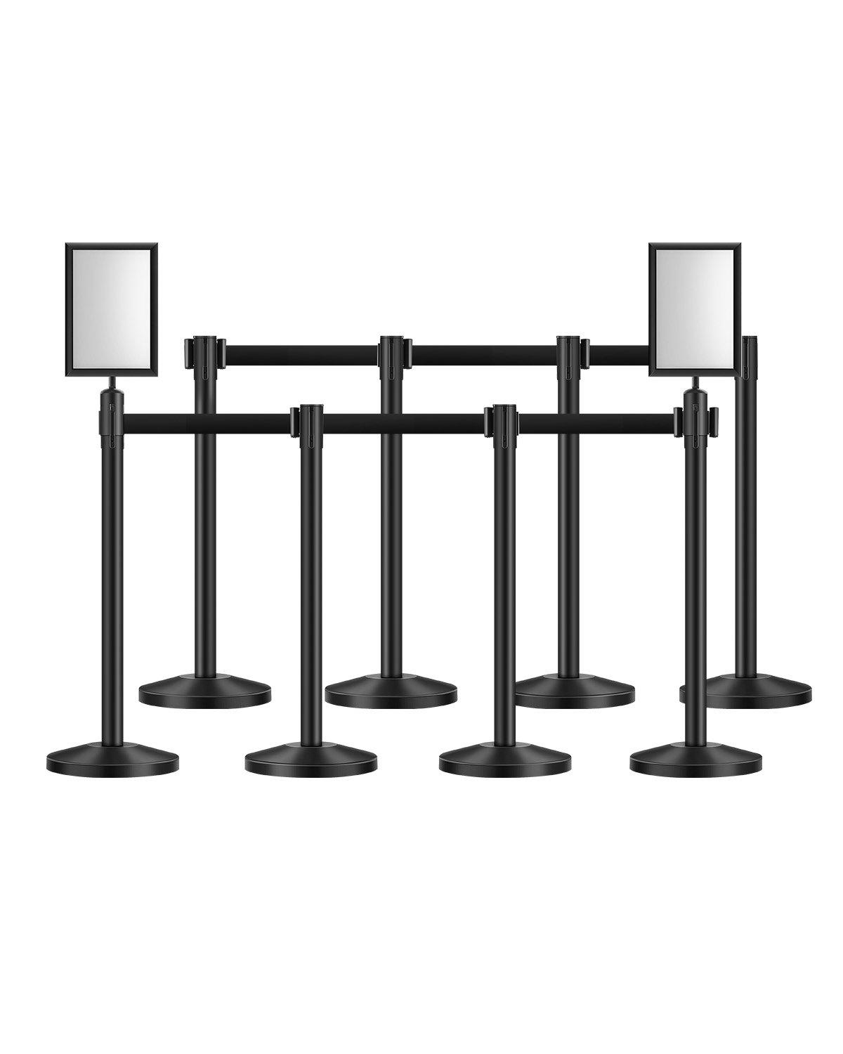 VEVOR Stanchion Post, 8 Pcs Crowd