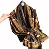 Shawl Scarf High-End Feel Women's Outerwear Summer Sun Protection Four-Leaf Clover Lijing New Thin Decorative Silk Scarf