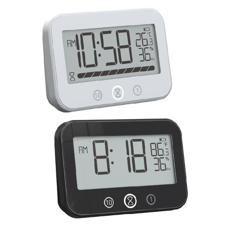 User Friendly Shower Clock With Timer Temperature Display Reliable Waterproofing Shower Clock For Everyday Display