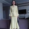 Autumn 2025 European & American Slimming One-Shoulder Casual Top Jacket